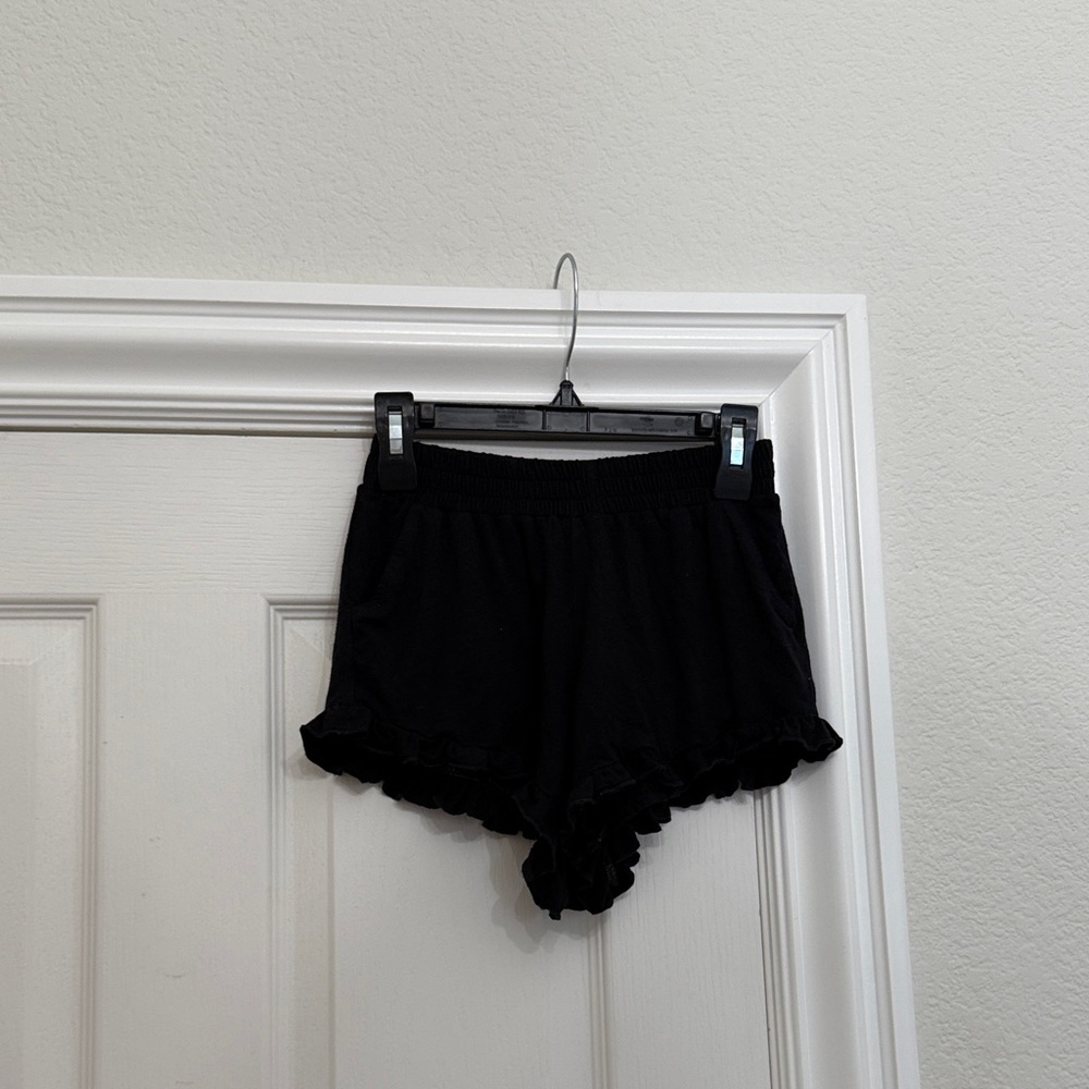 Tucker + Tate Black Ruffle Trim Shorts size 7/8 S